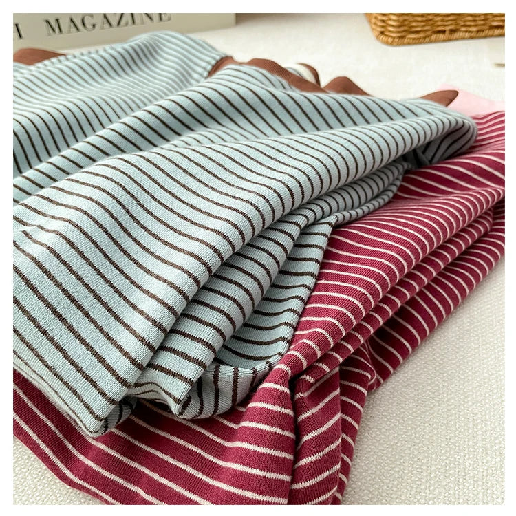 Autumn 2025 Plus Size Women’s T-Shirt – Casual Long Sleeve Patchwork Asymmetrical Slim Fit Cotton Top