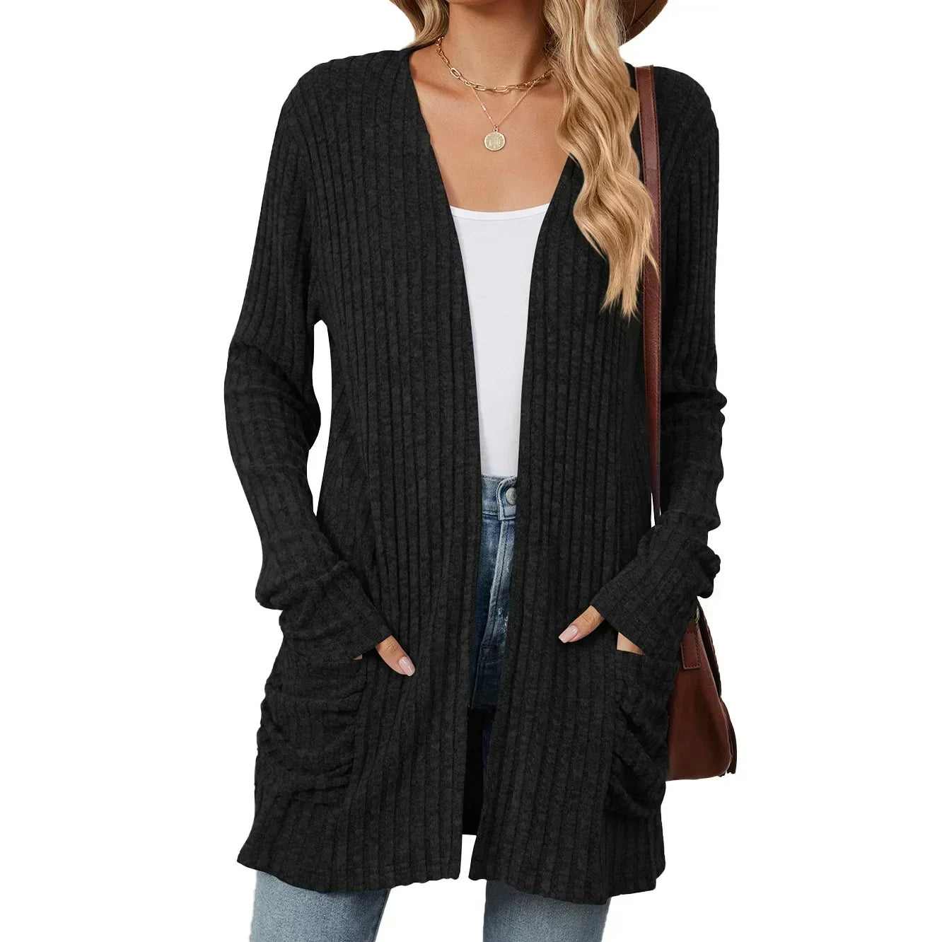 Women’s Casual Coat Cardigan – Basic Fashion Outerwear Jacket