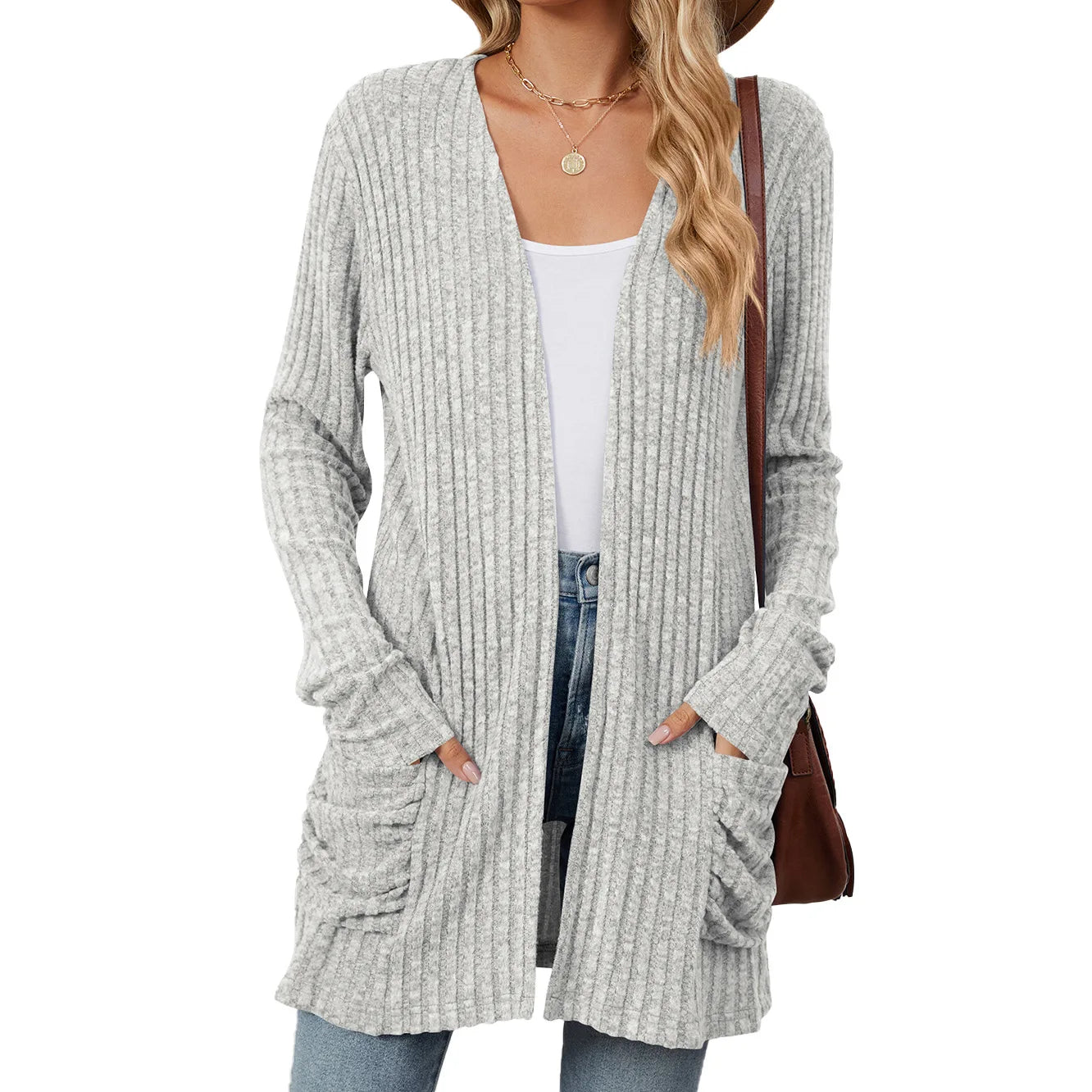 Women’s Casual Coat Cardigan – Basic Fashion Outerwear Jacket