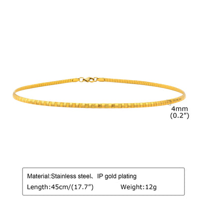 Stainless Steel Open Collar Choker – Adjustable Fit
