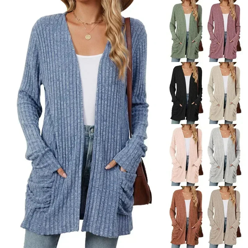Women’s Casual Coat Cardigan – Basic Fashion Outerwear Jacket