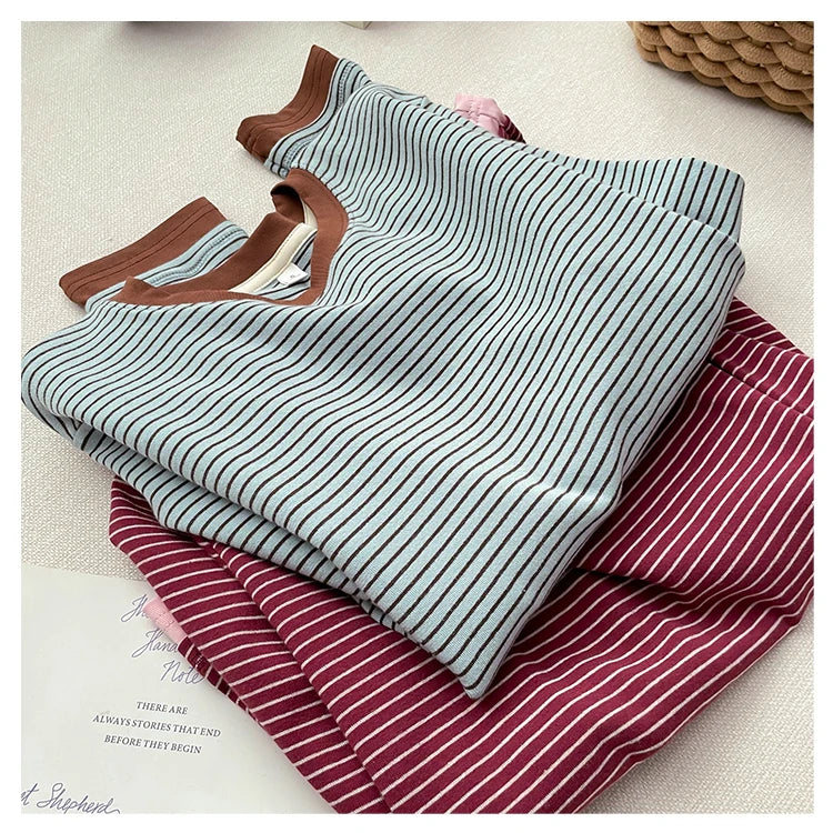 Autumn 2025 Plus Size Women’s T-Shirt – Casual Long Sleeve Patchwork Asymmetrical Slim Fit Cotton Top